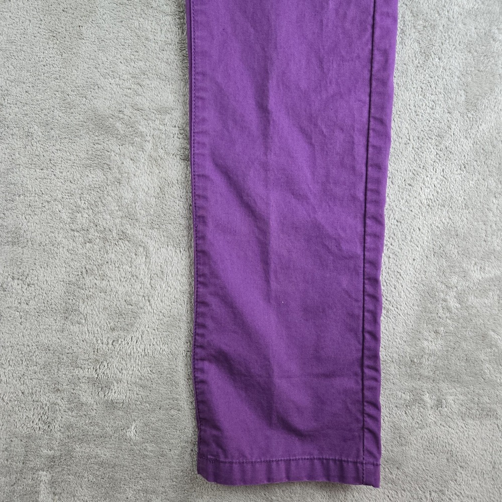 Camicissima Pants 34x34 Purple Cotton 5 Pockets Smart Casual Made In Italy - Picture 9 of 13